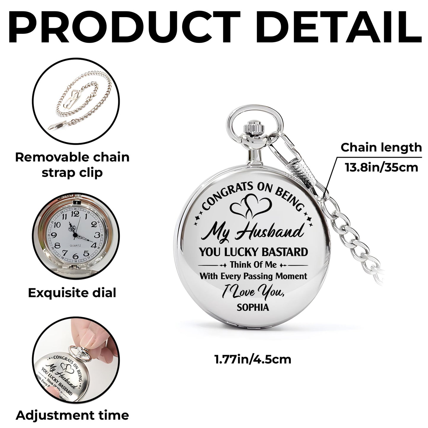 Congrats On Being My Lucky Husband With Hearts