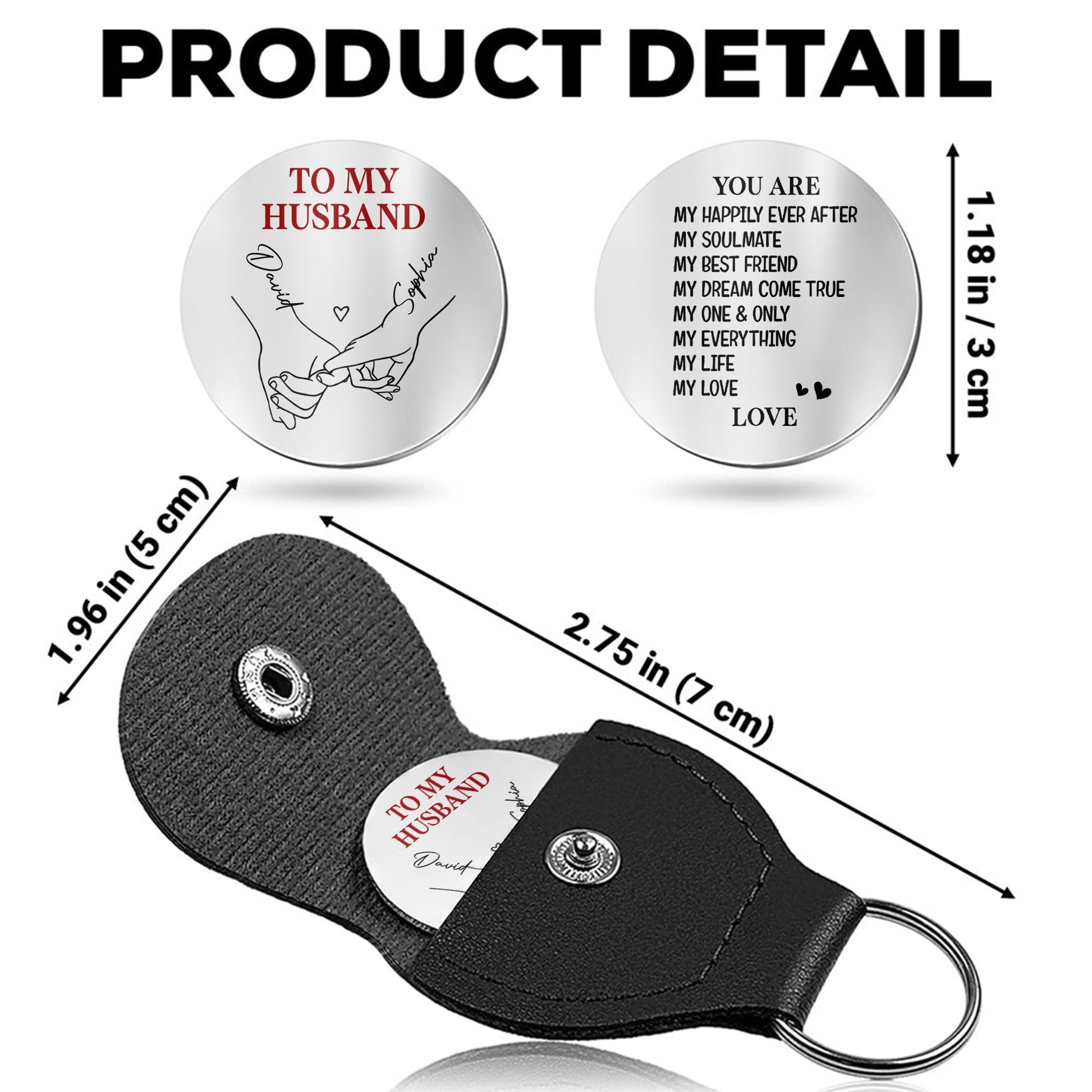 To My Husband, Hand Holding And Heart