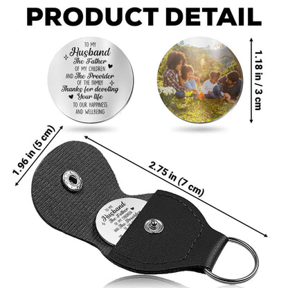 To My Husband, The Father of My Children, Family Photos - Personalized Custom Pocket Hug - HSB076_HTOK