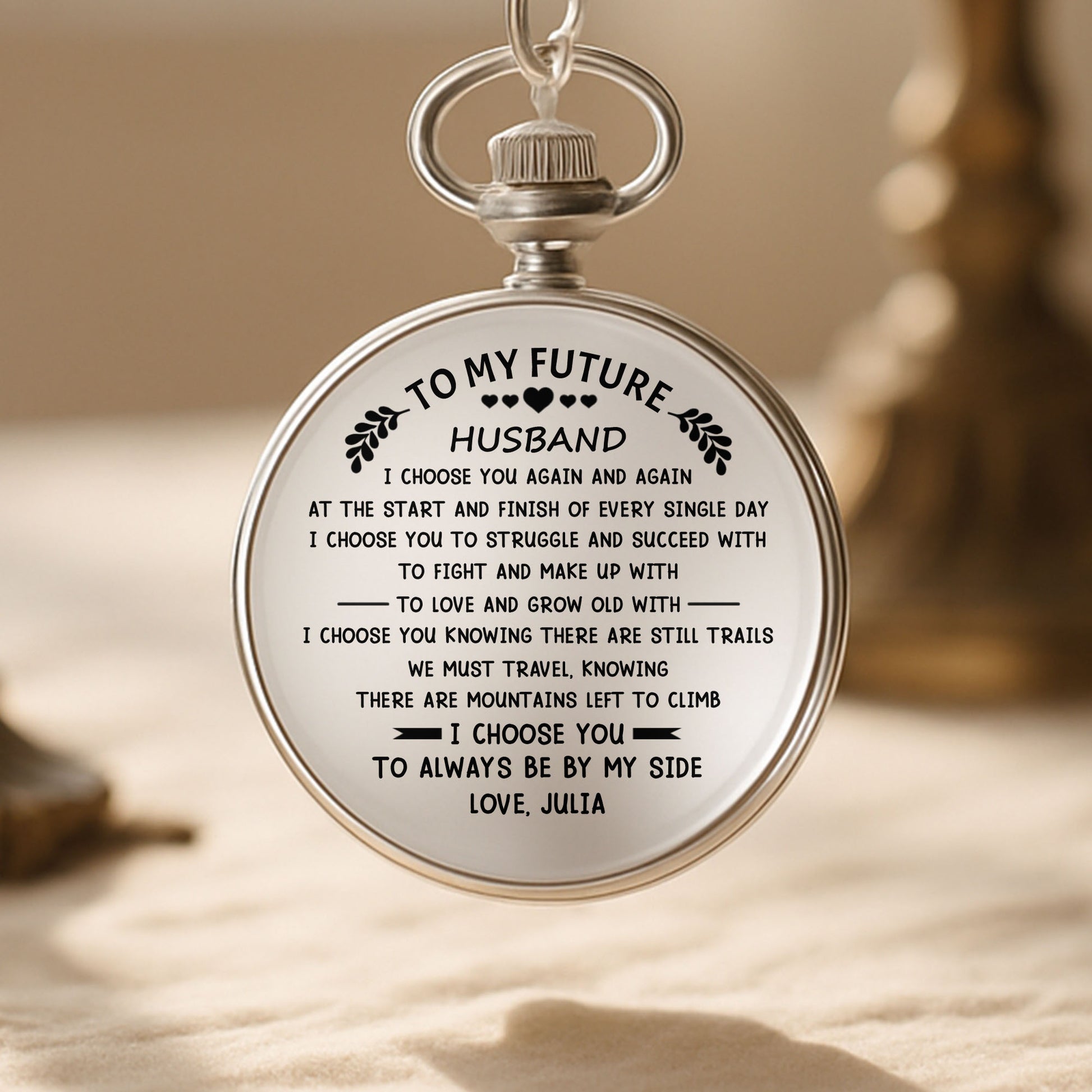 To My Future Husband, I Choose You, Hearts And Laurel Leaves