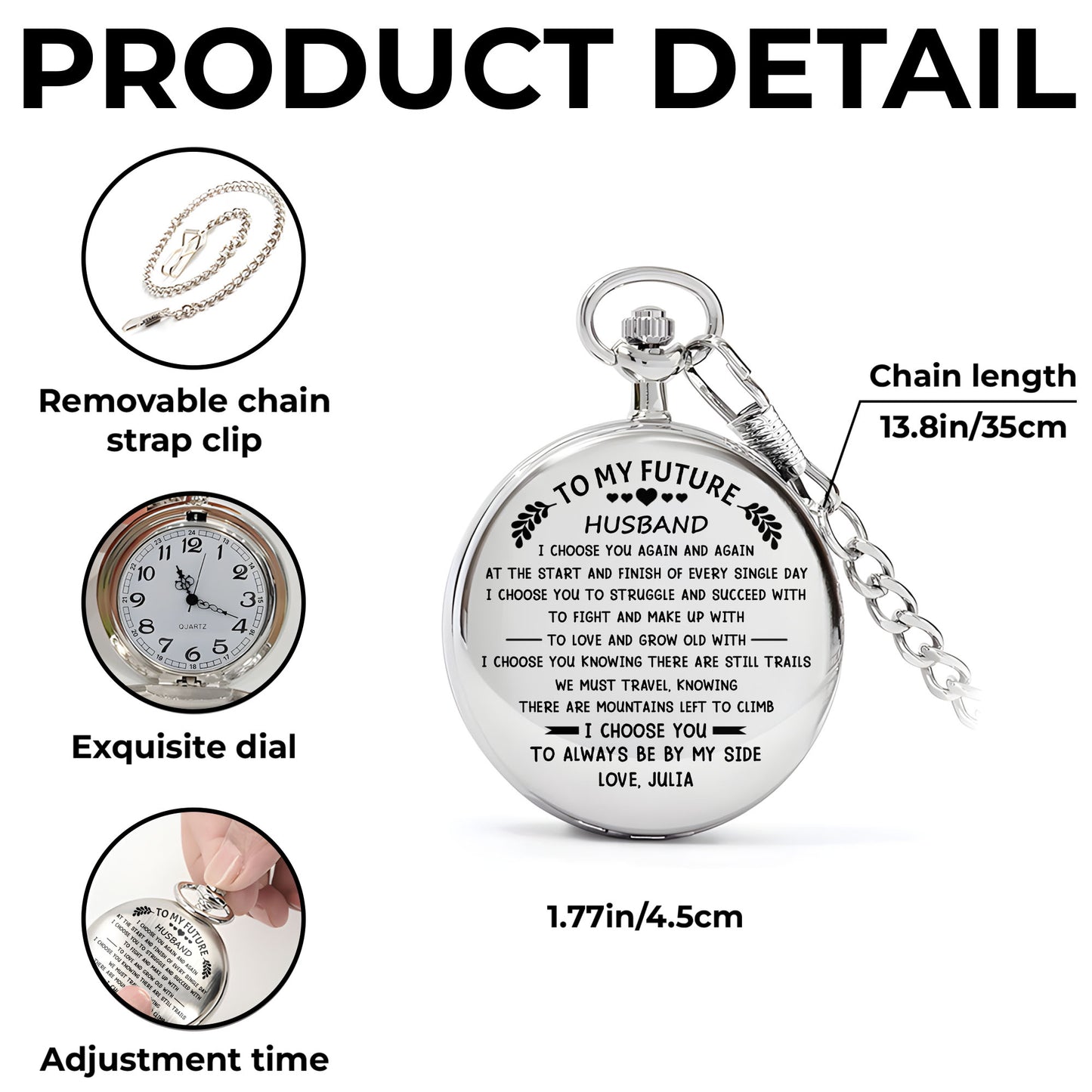 To My Future Husband, I Choose You, Hearts And Laurel Leaves