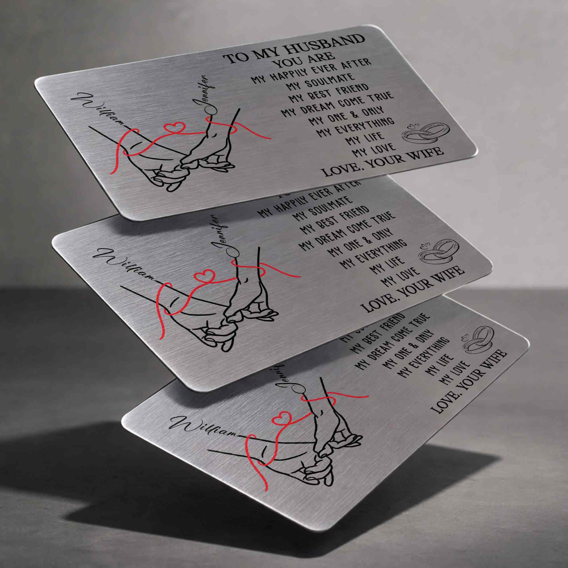 To My Husband You Are My Happily Ever After Holding Hands Red Thread