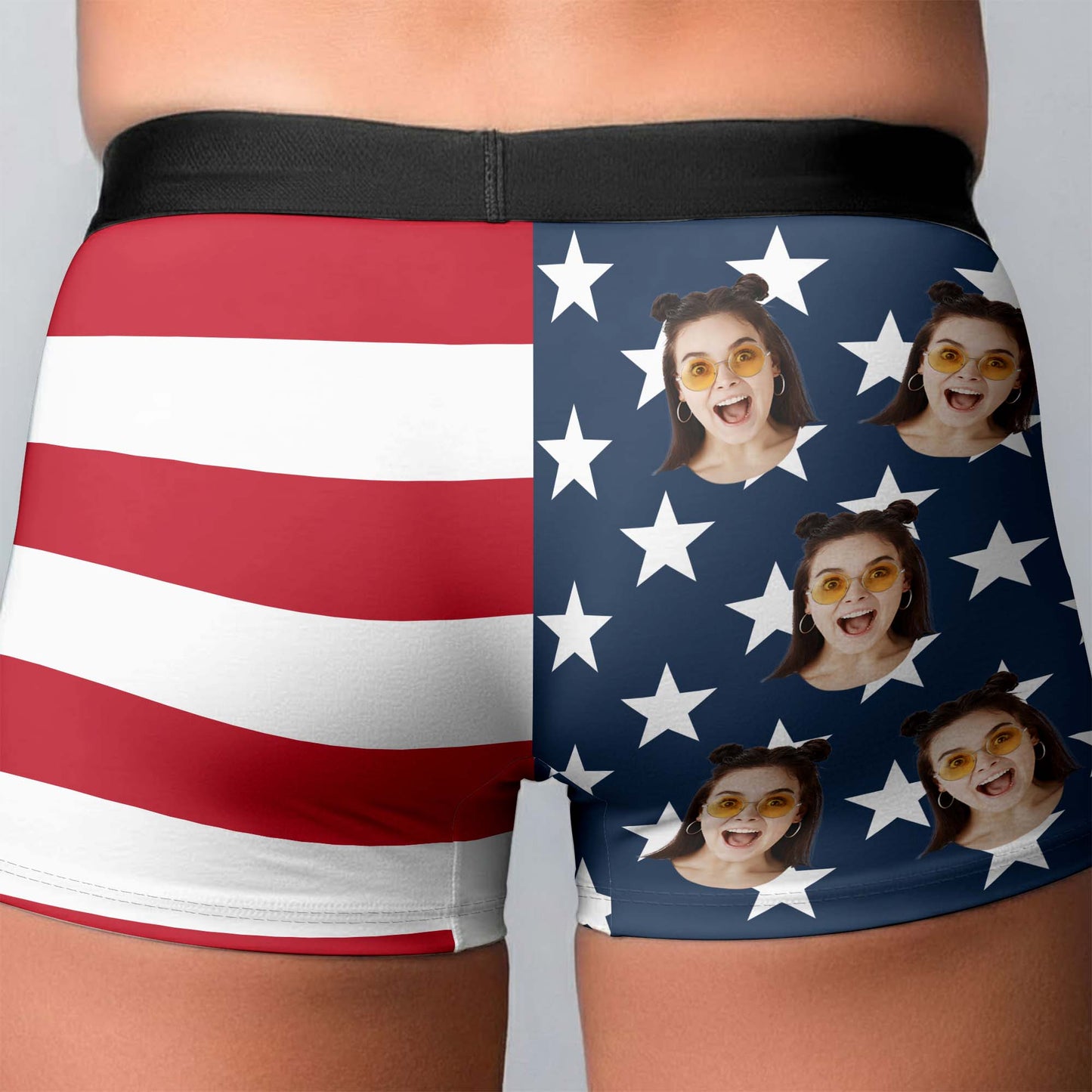 Property Of My Wifey American Flag With Custom Face