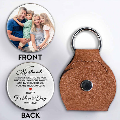 To My Husband, Happy Father's Day, Heart and Family Design