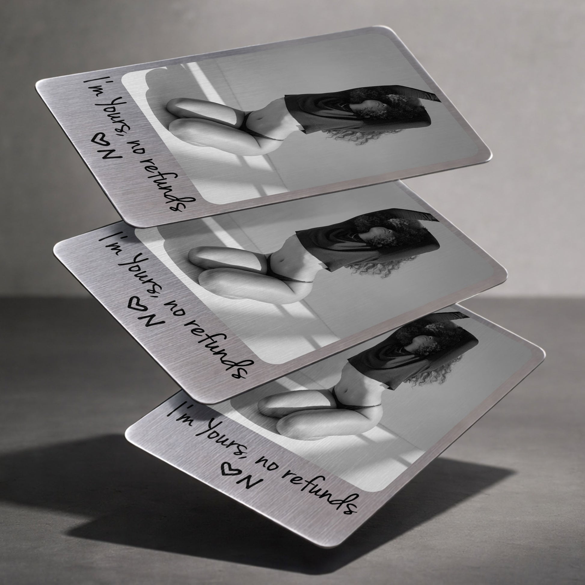 I'm Yours No Refunds Custom Photo Personalized Wallet Insert