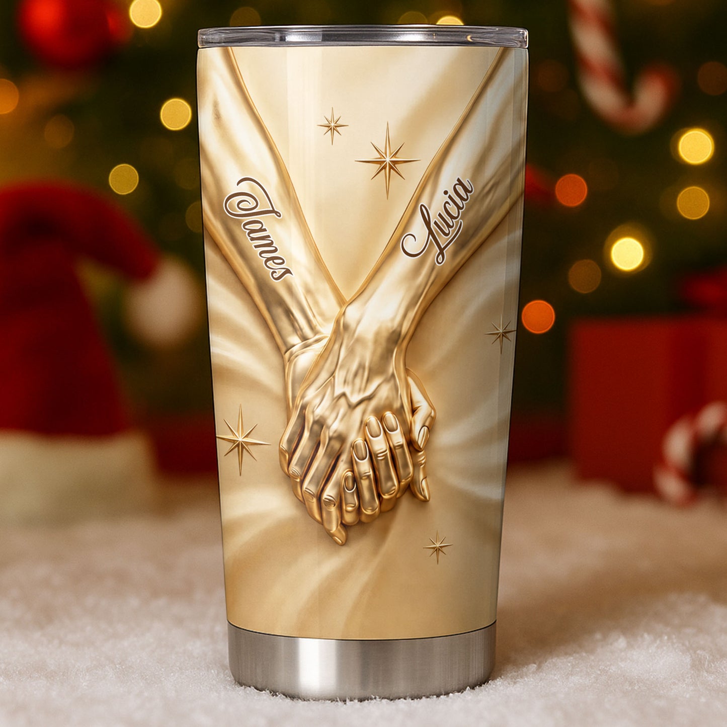 My Husband Never Forget That I Love You Holding Hands - Personalized Custom Stainless Steel Tumbler 20oz - HSB122_USTUM