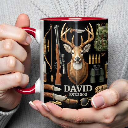 Outdoorsman's Essential Gear With Deer And Hunting Accessories