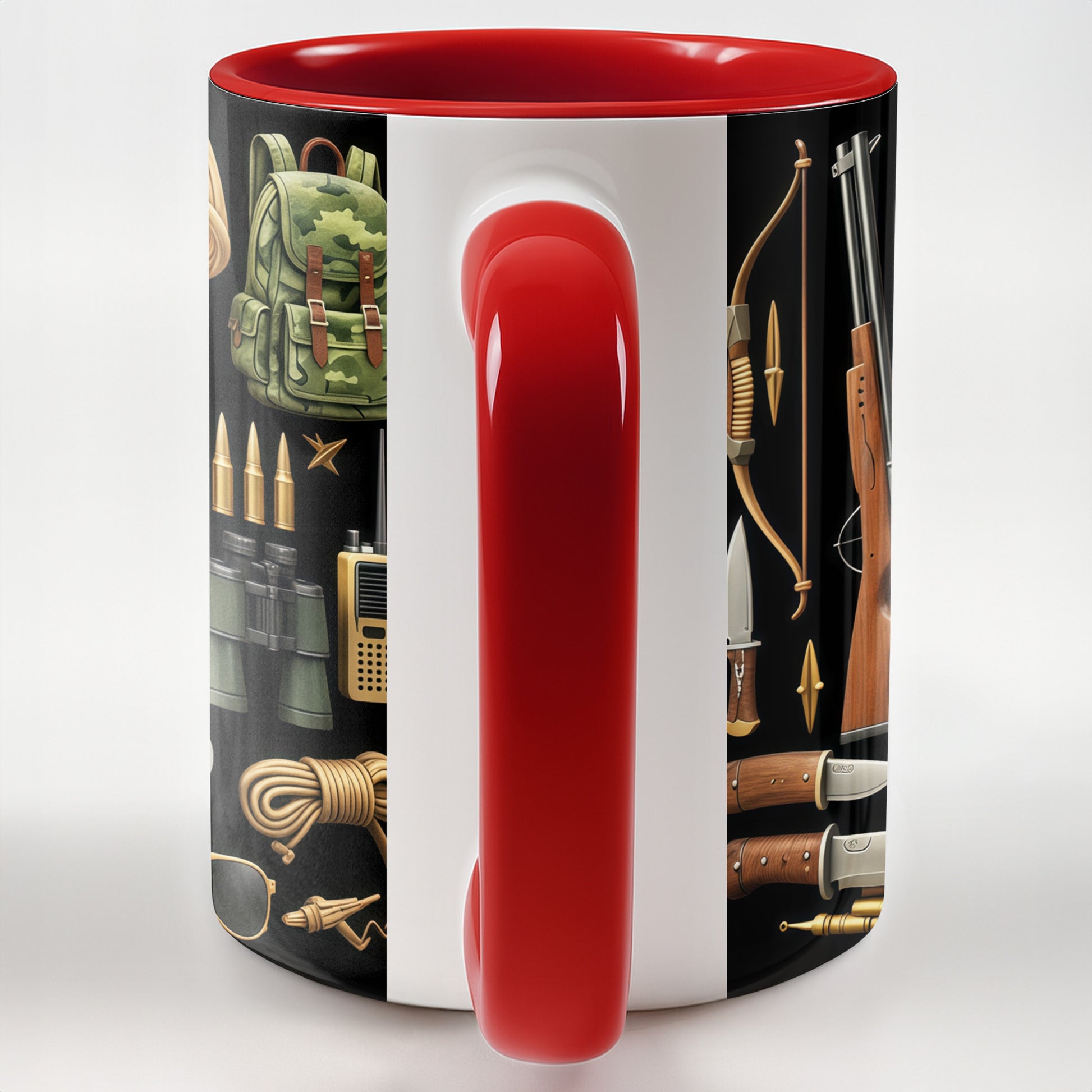 Outdoorsman's Essential Gear With Deer And Hunting Accessories