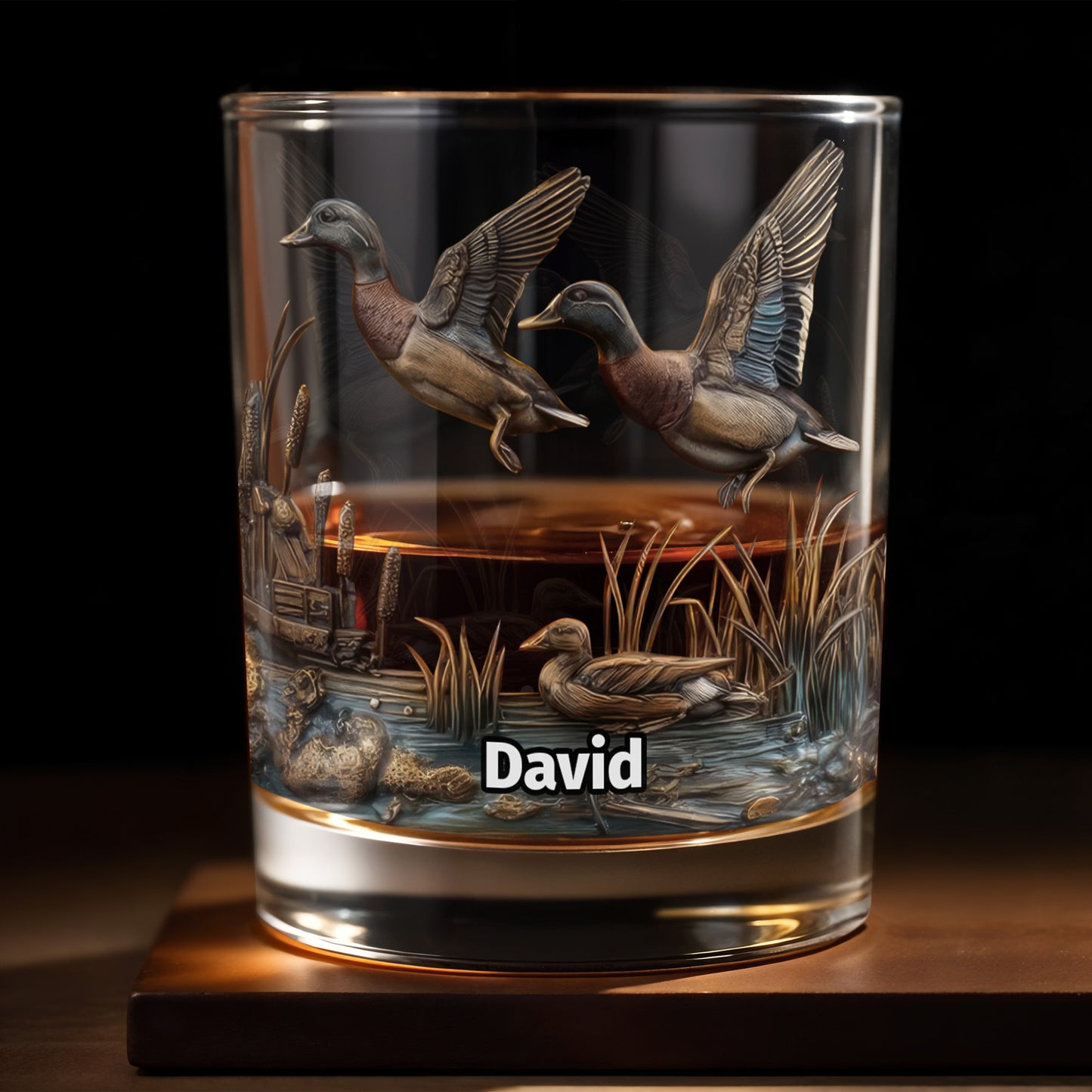 Customize This Beautiful Glass With Ducks And Nature