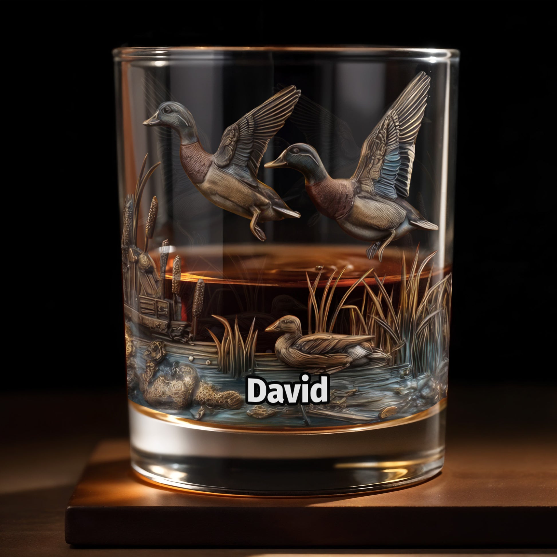 Customize This Beautiful Glass With Ducks And Nature