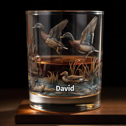 Customize This Beautiful Glass With Ducks And Nature