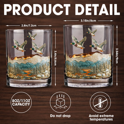 Immerse Yourself In The Tranquility of Nature With Ducks And Mountains