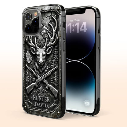 Hunter Custom Deer Antlers And Rifles Outdoors Design