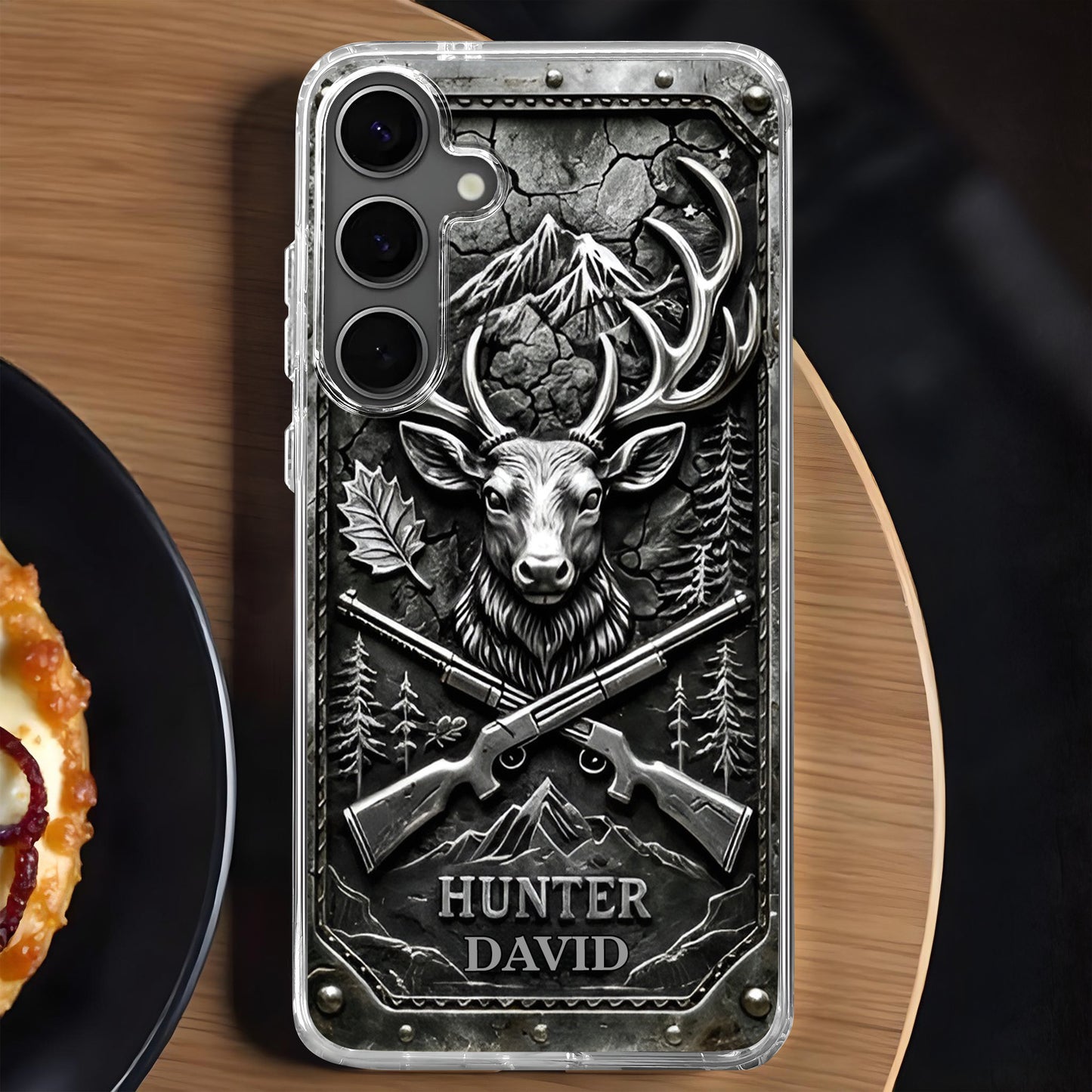 Hunter Custom Deer Antlers And Rifles Outdoors Design