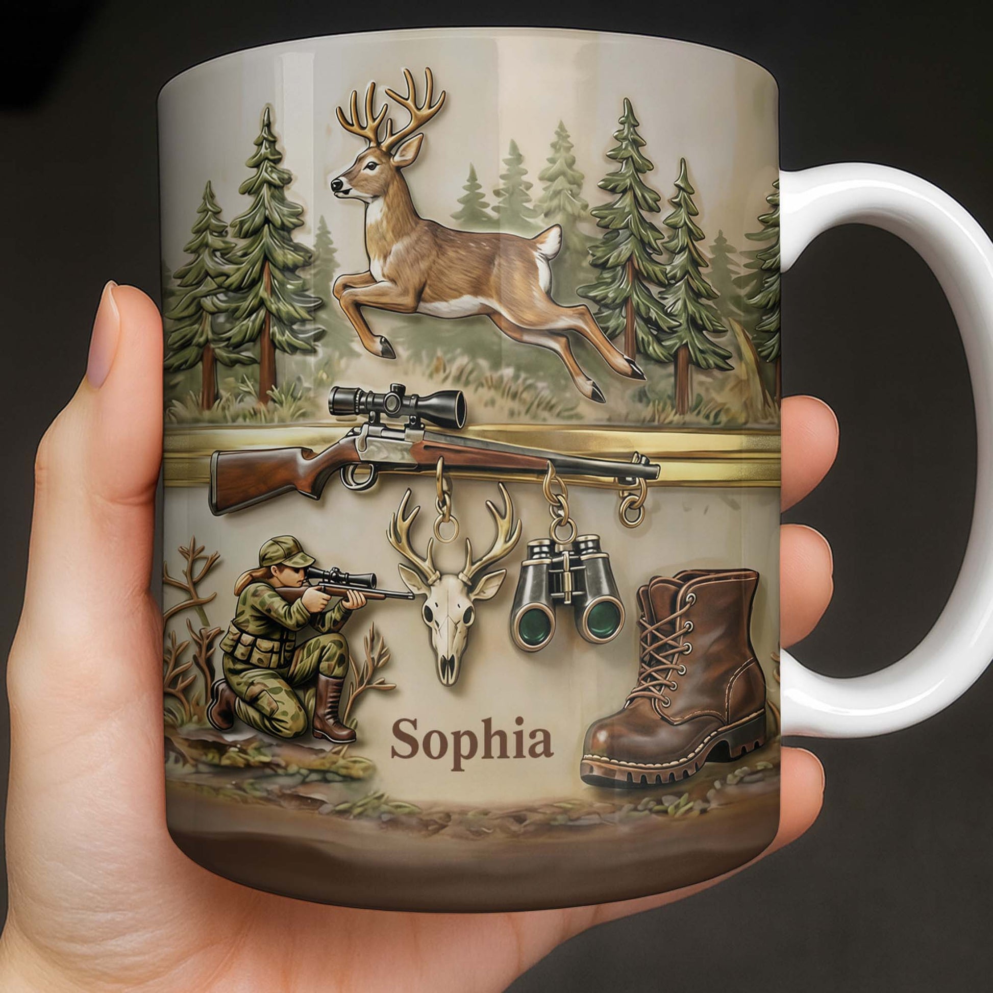 A Hunter's Passion With Deer And Rifle