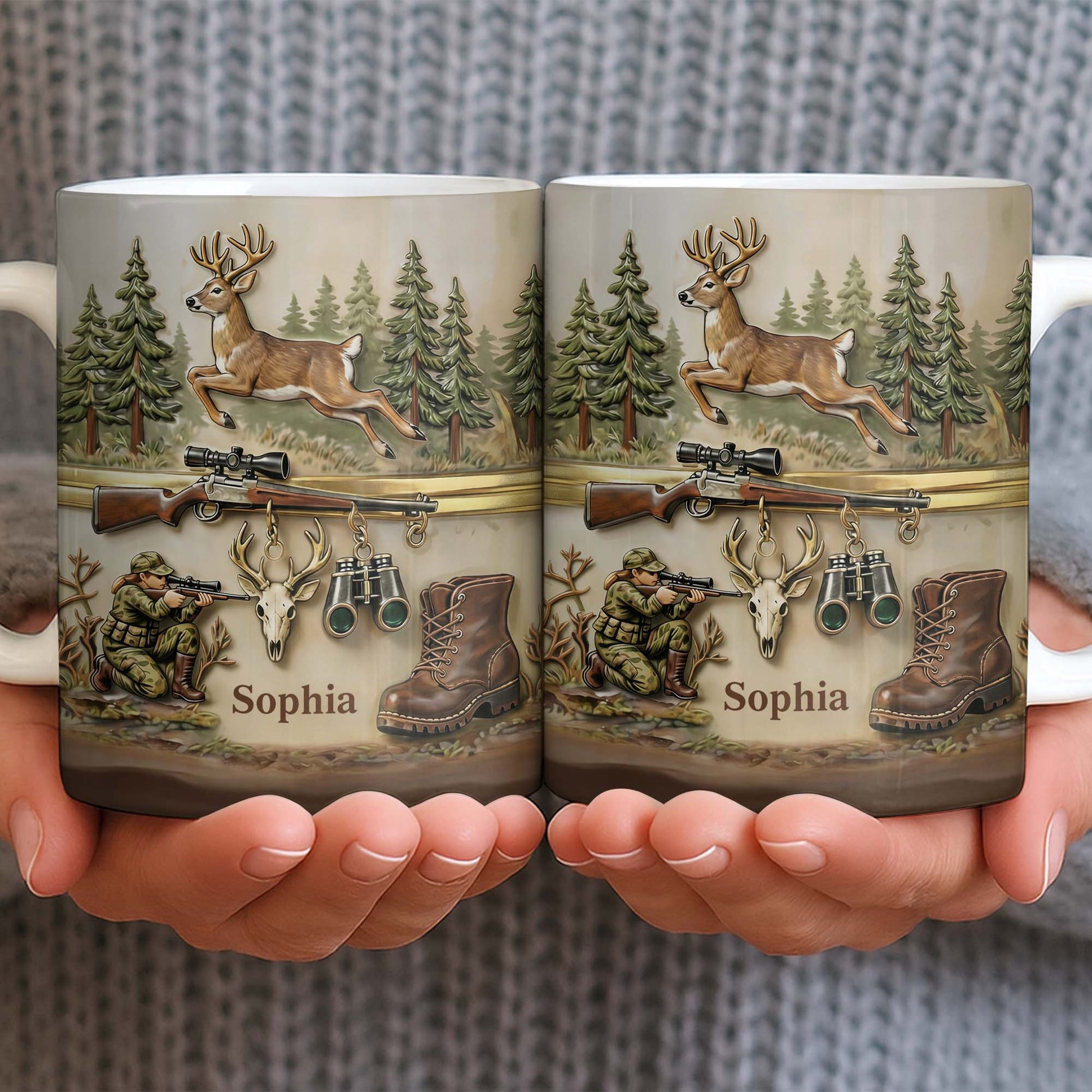 A Hunter's Passion With Deer And Rifle