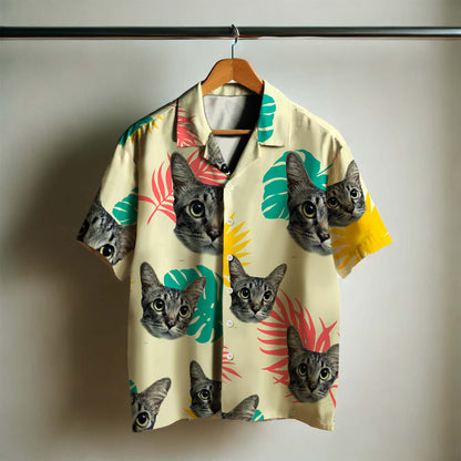 Chemise hawaïenne personnalisée avec votre photo - Chemise hawaïenne unisexe personnalisée - HW_LL05
