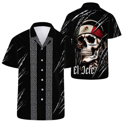 El Jefe - Camisa hawaiana unisex personalizada - HW_MX03