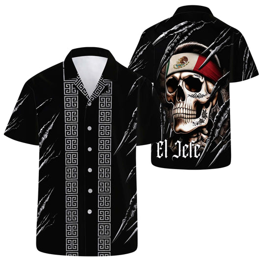 El Jefe - Personalized Custom Unisex Hawaiian Shirt - HW_MX03