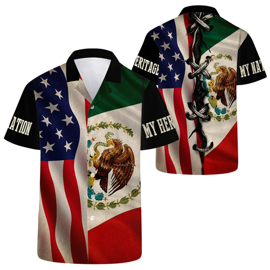 My Nation, My Heritage - Personalized Custom Unisex Hawaiian Shirt - HW_MX07