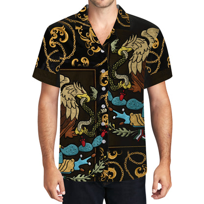 The Golden Eagle - Personalized Custom Unisex Hawaiian Shirt - HW_MX09
