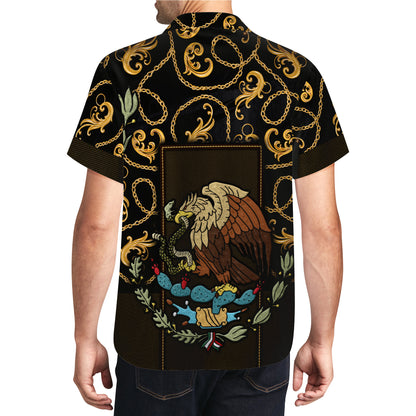 The Golden Eagle - Personalized Custom Unisex Hawaiian Shirt - HW_MX09