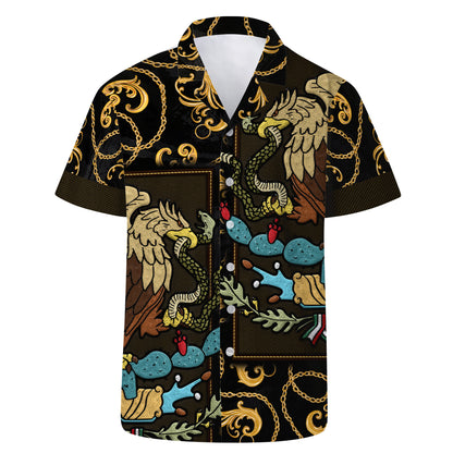 The Golden Eagle - Personalized Custom Unisex Hawaiian Shirt - HW_MX09