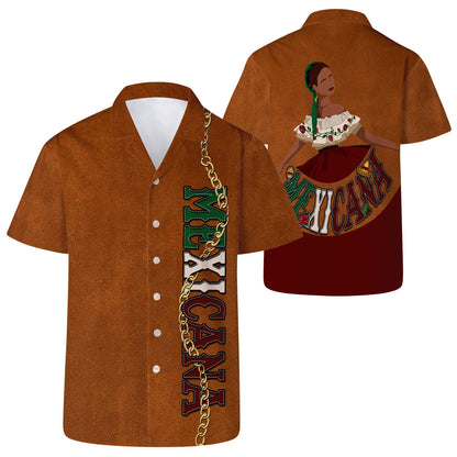 MEXICANA - Personalized Custom Unisex Hawaiian Shirt - HW_MX10