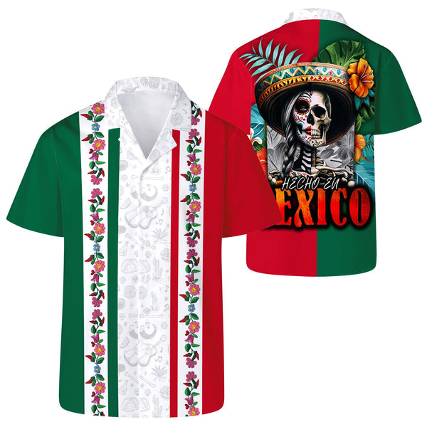 Hecho En Mexico - Camisa hawaiana unisex personalizada personalizada - HW_MX37