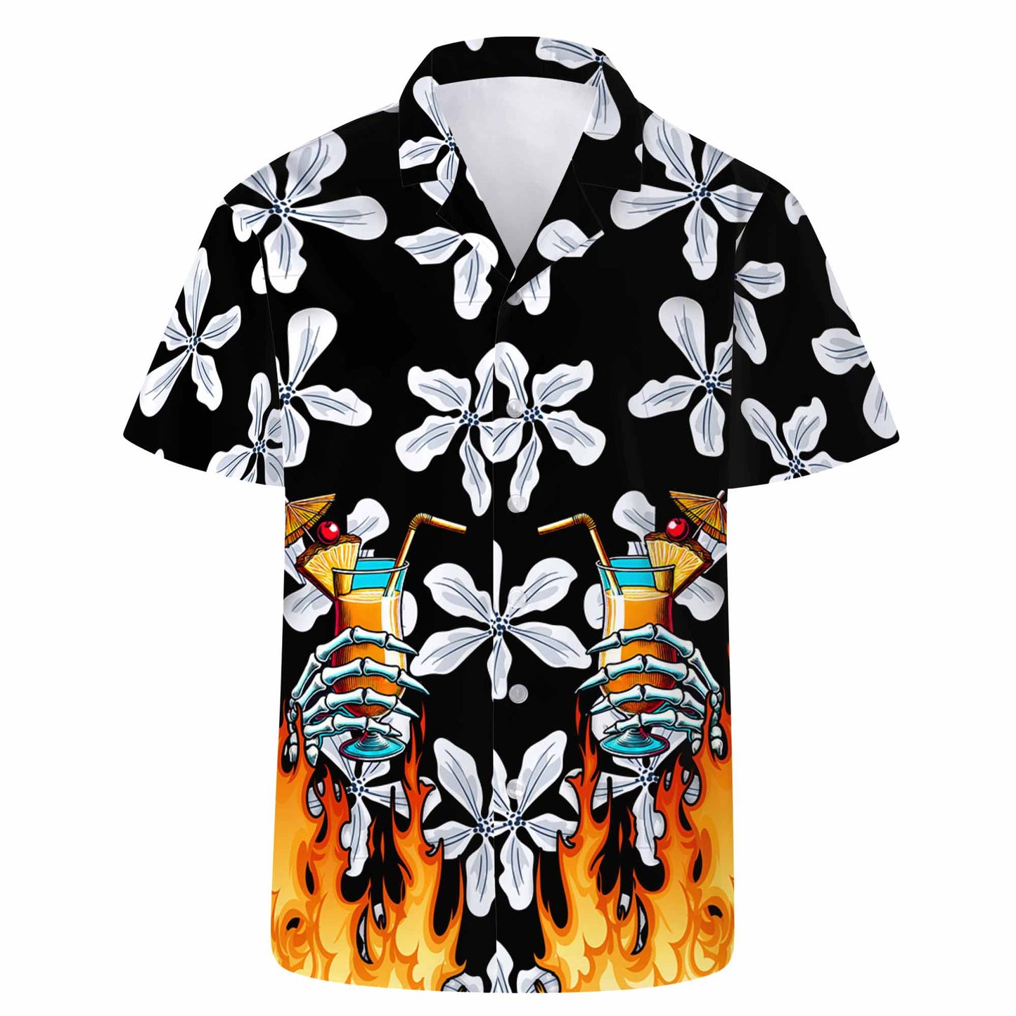Hope They Serve Piña Colada In Hell - Personalized Custom Unisex Hawaiian Shirt - HW_MX38