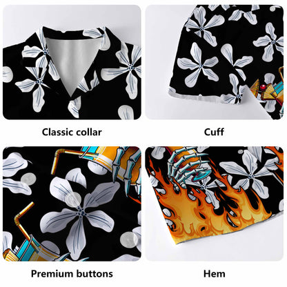 Hope They Serve Piña Colada In Hell - Personalized Custom Unisex Hawaiian Shirt - HW_MX38