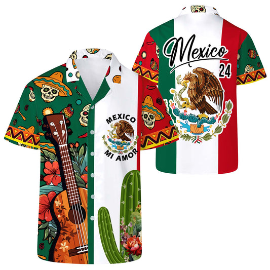 Mexico Mi Amor - Personalized Custom Unisex Hawaiian Shirt - HW_MX42