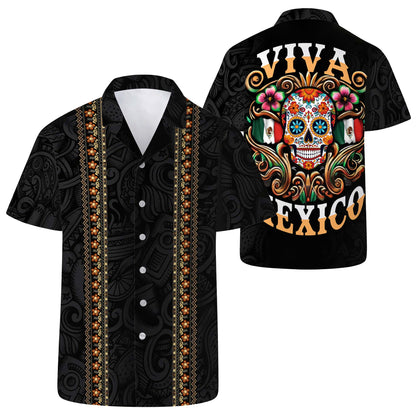 Viva Mexico - Chemise hawaïenne unisexe personnalisée - HW_MX45
