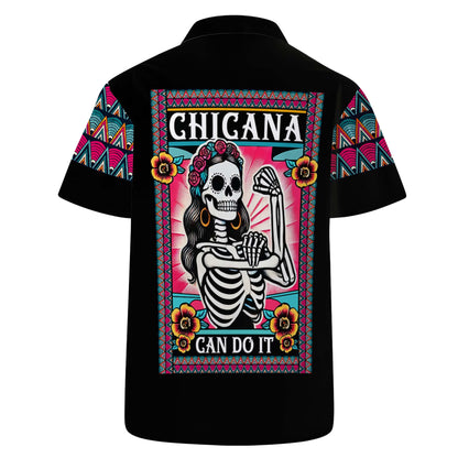 Chicana Can Do It - Personalized Custom Unisex Hawaiian Shirt - HW_MX20