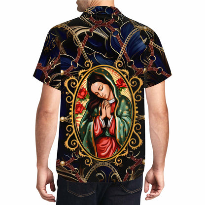 Nuestra Señora de Guadalupe - Camisa hawaiana unisex personalizada - HW_MX43