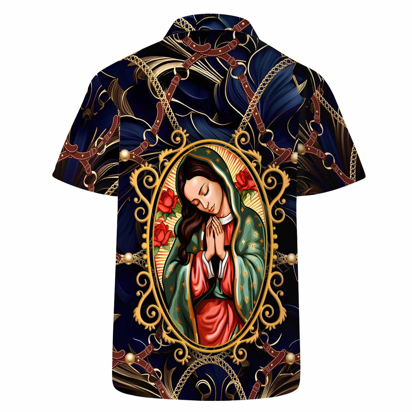 Nuestra Señora de Guadalupe - Camisa hawaiana unisex personalizada - HW_MX43