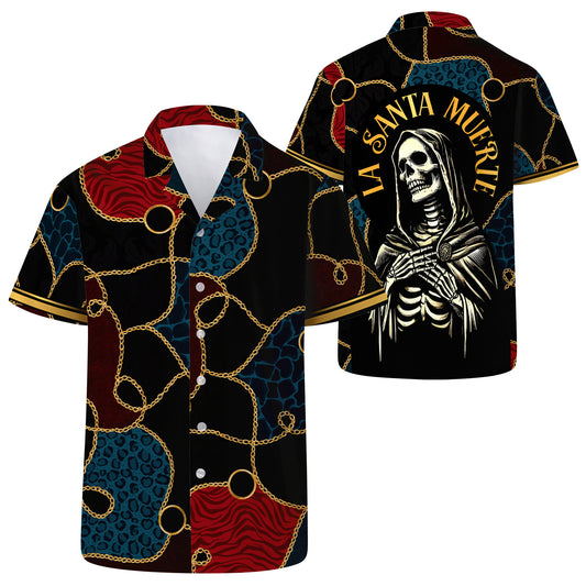 La Santa Muerte - Personalized Custom Unisex Hawaiian Shirt - HW_MX55