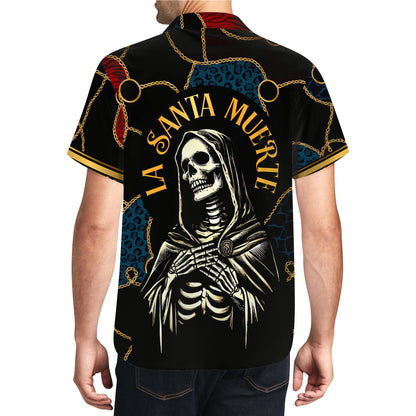 La Santa Muerte - Chemise hawaïenne unisexe personnalisée - HW_MX55