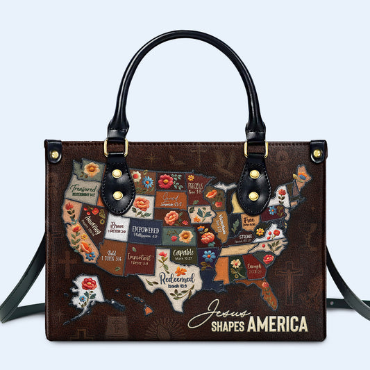 Jesus Shapes America - Leather Handbag - IND02