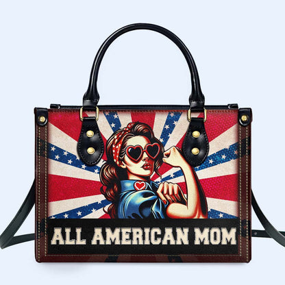 All American Mom - Sac à main en cuir personnalisé - IND10