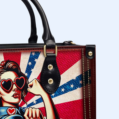 All American Mom - Sac à main en cuir personnalisé - IND10