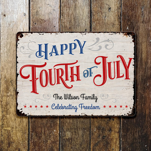 Happy Fourth Of July Celebrating Freedom