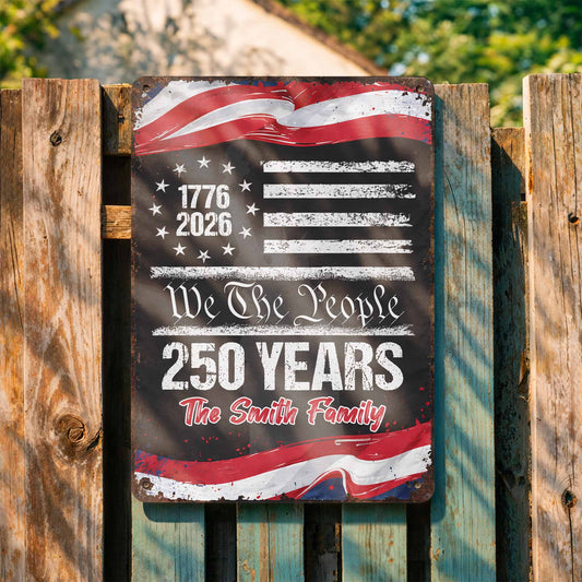 We The People, 250 Years, American Flag Design