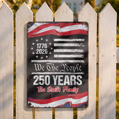 We The People, 250 Years, American Flag Design