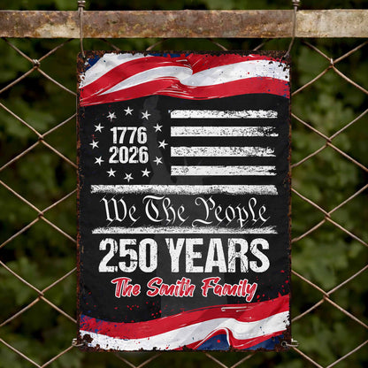 We The People, 250 Years, American Flag Design