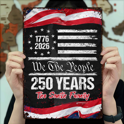 We The People, 250 Years, American Flag Design