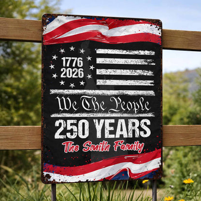 We The People, 250 Years, American Flag Design