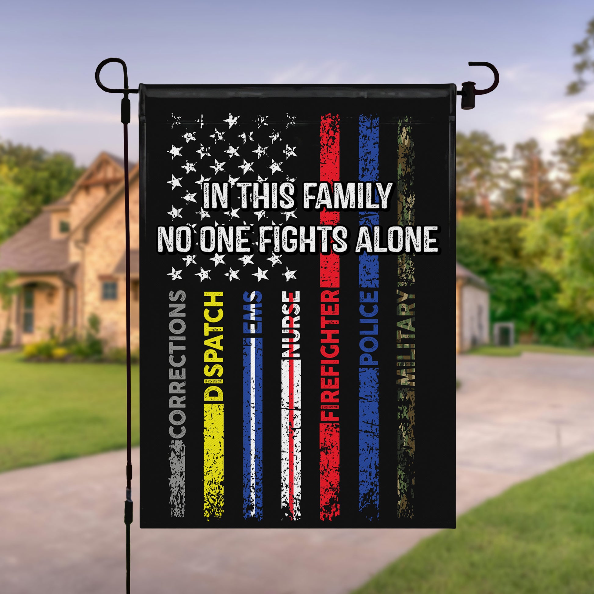 In This Family No One Fights Alone Stars And Stripes