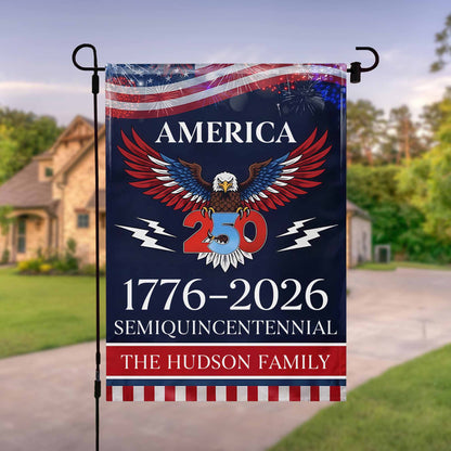 Celebrate The Spirit Of America With Eagle And Fireworks Flag