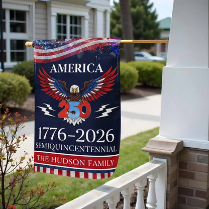 Celebrate The Spirit Of America With Eagle And Fireworks Flag